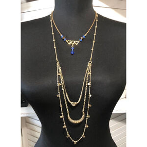 Vintage Victorian Style Tiered Chain Necklace